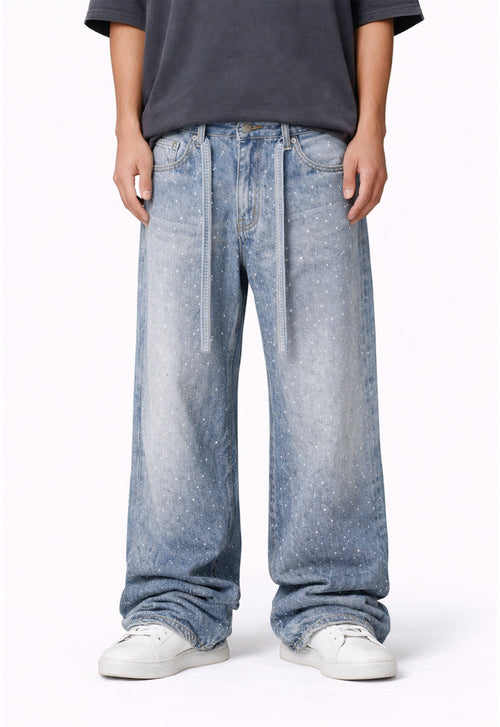 AZUL RHINESTONE DENIM